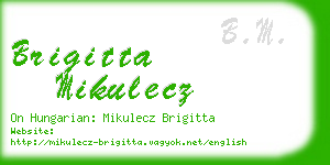 brigitta mikulecz business card